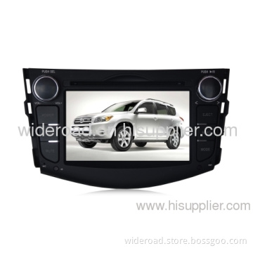 7" Toyota Rav4 Double Din Car Dvd Player With Bulit-in Gps Bluetooth Ipod Rds Steering Wheel Control 2-zone 